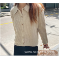 Autumn Knitted Button Sweater Autumn knitted cotton temperament commuter cardigan Manufactory